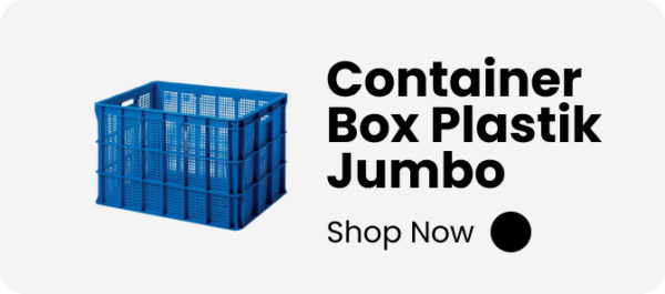 CONTAINER BOX INDUSTRI KERANJANG PLASTIK RABBIT GREEN LEAF HANATA