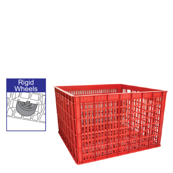 CONTAINER BOX BESAR PLASTIK INDUSTRI RODA ATARI TIPE 9882 LR