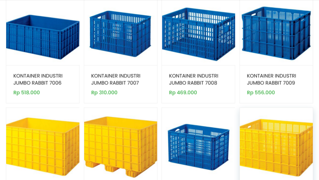 Apa yang Dimaksud dengan Box Container Industri
Jual Container Box Plastik Keranjang Industri Terdekat | Merk Rabbit, Green Leaf, Atari, Hanata & YTH | Dapatkan di Raja Plastik Indonesia
