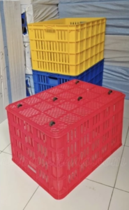 CONTAINER BOX PLASTIK JUMBO RABBIT 7007 | KERANJANG INDUSTRI | UKURAN 68 x 49 x 42 cm | WARNA BIRU, MERAH & KUNING | JUAL HARGA GROSIR KE SELURUH INDONESIA