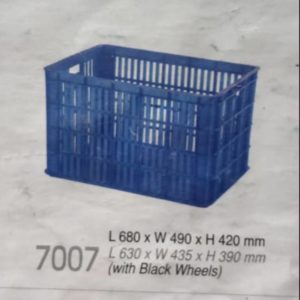 CONTAINER BOX PLASTIK JUMBO RABBIT 7007 | KERANJANG INDUSTRI | UKURAN 68 x 49 x 42 cm | WARNA BIRU, MERAH & KUNING | JUAL HARGA GROSIR KE SELURUH INDONESIA