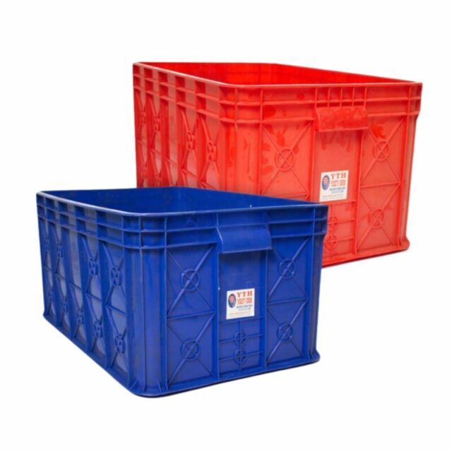 Container Box Plastik Industri Ori Grade Biru Merah YTH-19B Ukuran ...